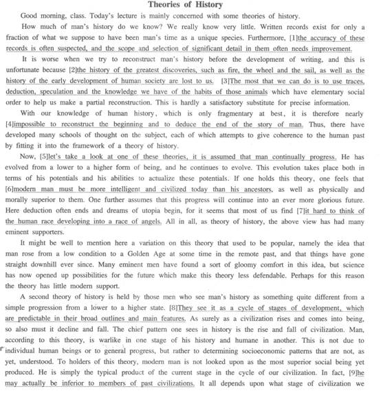 专八听力模拟题答案解析