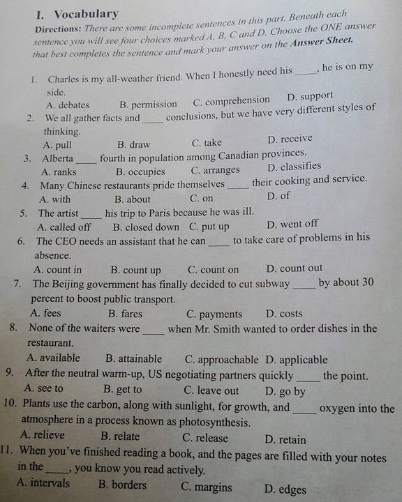 Vocabulary:2013年中石油系统职称英语考试试