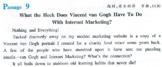 阅读文章:大学英语六级考试快速阅读训练:商业