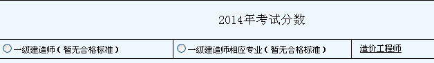 浙江2014年造价工程师成绩查询入口