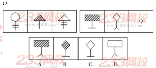 2014年吉林省公务员考试行测练习题:图形推理