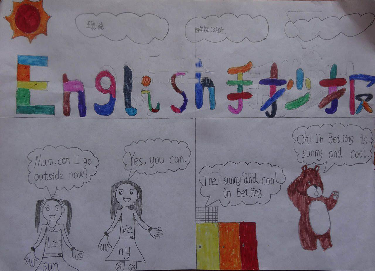 有关诚信的英语手抄报