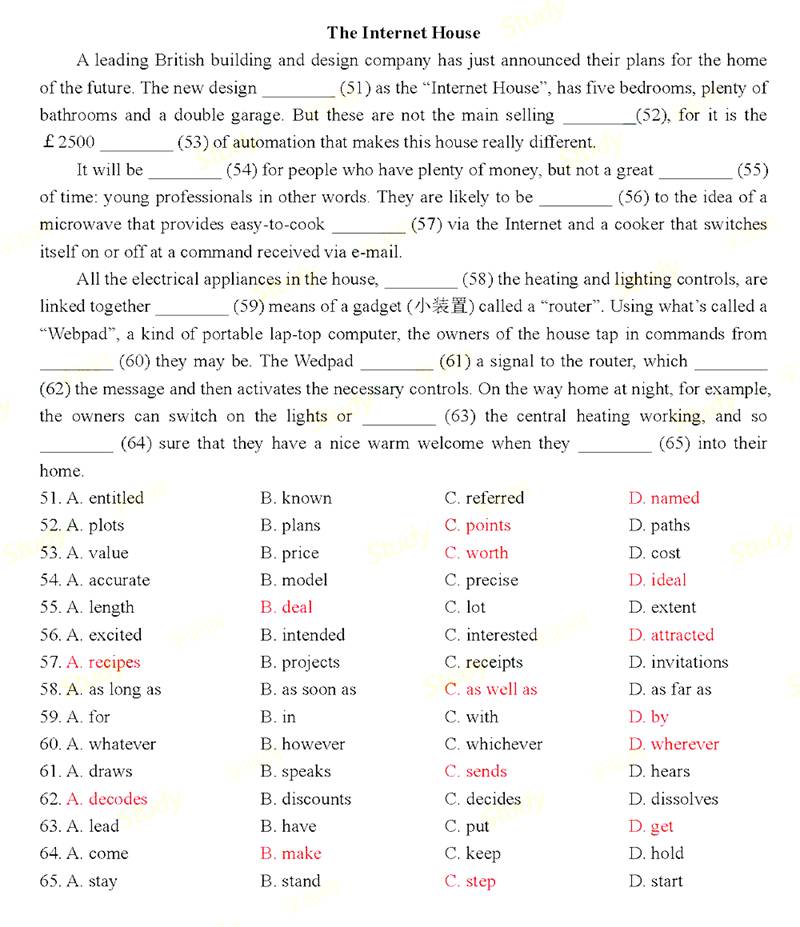 完形填空:2015年职称英语考试《综合B》真题