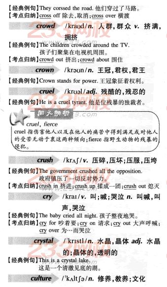 2016年成人学位英语词汇辅导C字母开头(013)