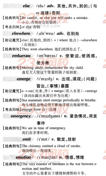 2016年成人学位英语词汇辅导E字母开头(002)