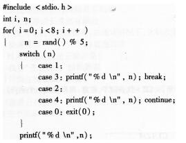 2016年计算机二级C语言考前30天必做题(3)