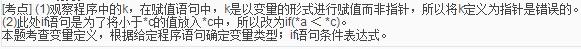 2016年9月计算机二级C语言考前测试题及答案(3)