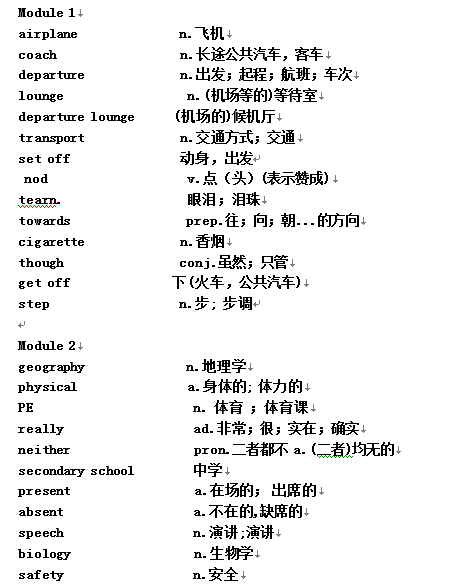 外研社九年级下册英语单词大全-中学资讯-233网校