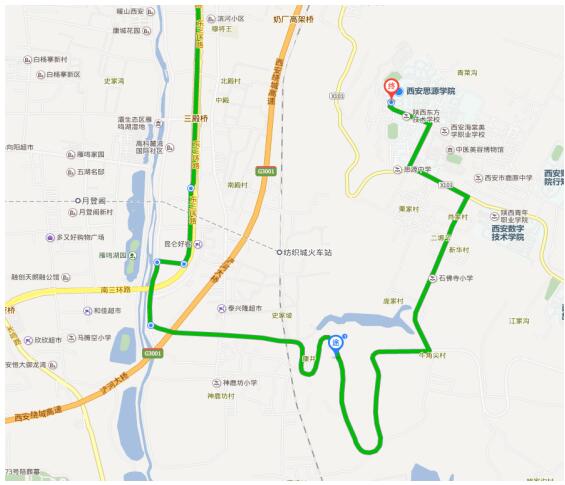 2016陕西一级建造师考试考点地图及乘车线路