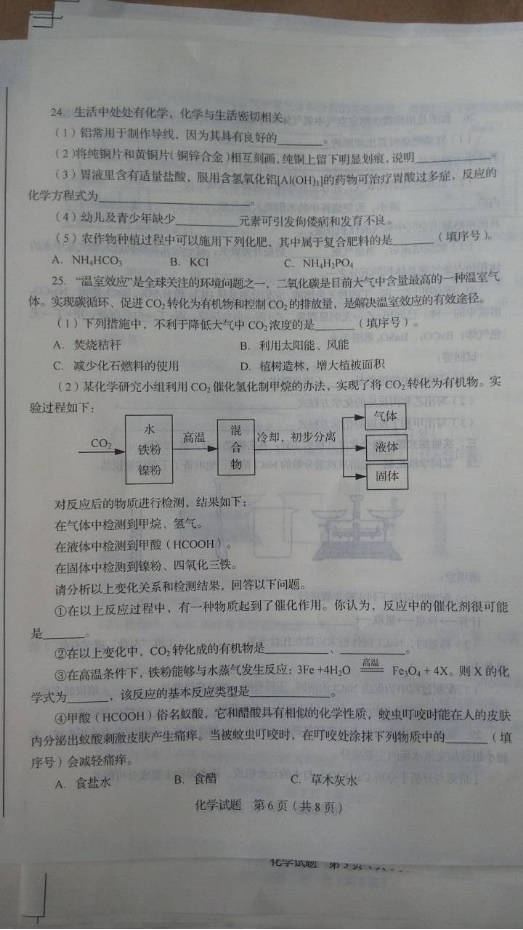 2016年山东省临沂市中考化学试卷