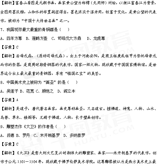 2015年山西省特岗教师考试真题及解析
