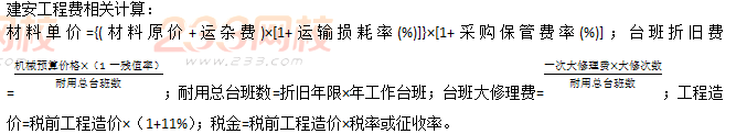 建筑安装工程费用项目的组成与计算