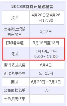 2018年湖南特岗教师准考证打印入口5月16日开
