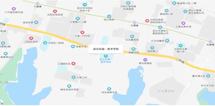 武汉市2020年度执业药师资格考试考点地图