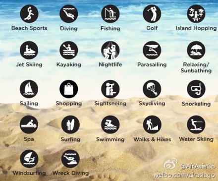 海边运动爱好者必知的英语单词大全