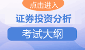 点击进入2013年证券投资分析考试大纲专题