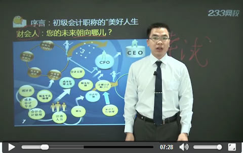 233网校独家讲解初级会计职称的美好人生