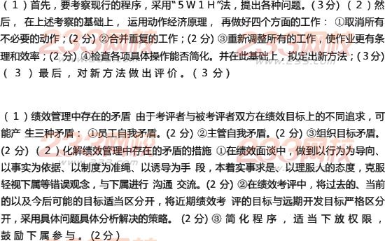 2014三级人力资源管理师全真模拟试卷