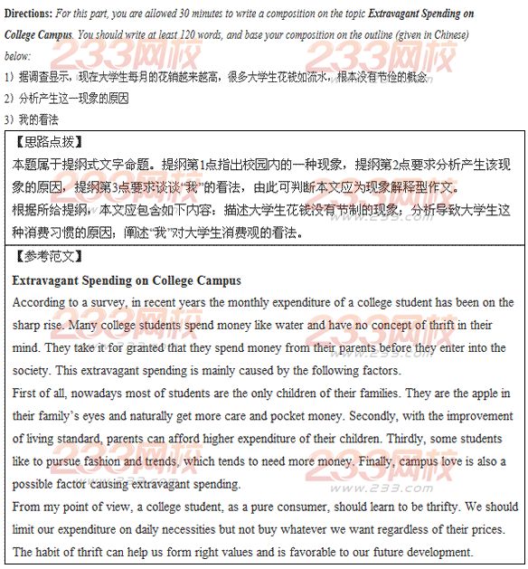 2014年河南成人学位英语预测作文
