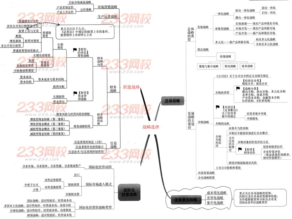 2014年注册会计师职业能力综合测试二专题：战略选择