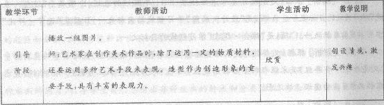 2014年教师资格《美术学科知识与教学能力(初级中学)》专家命题卷(2)