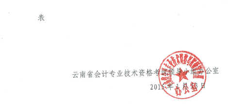 云南省2015年中级会计职称考务日程安排