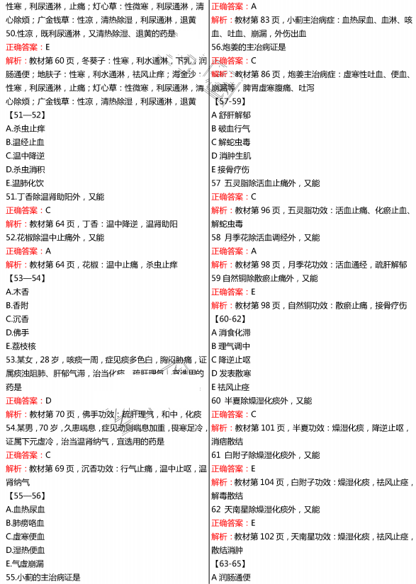 2015年执业药师《中药学专业知识二》真题及答案(图片版)