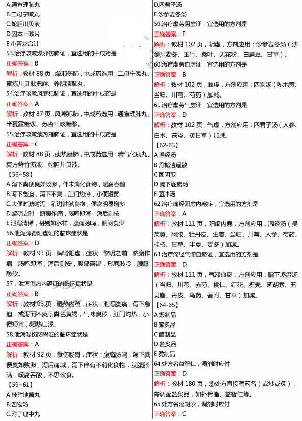 2015年执业药师《中药学综合知识与技能》真题及答案(图片版)