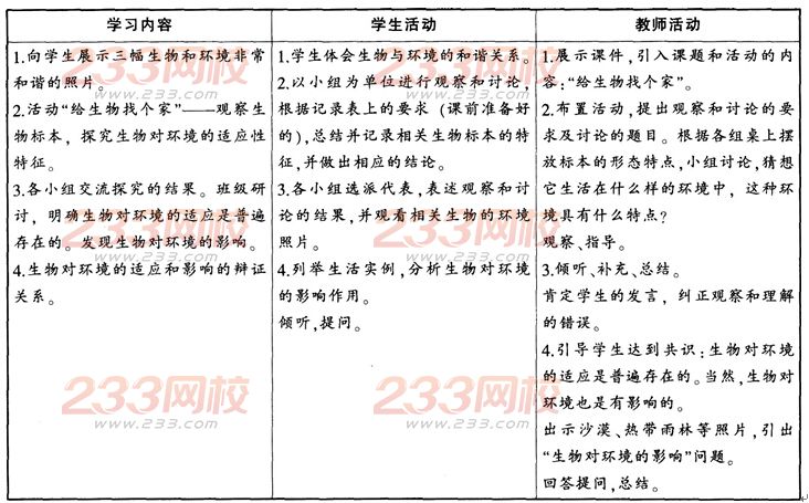 2015年教师资格证考试《生物学科知识与教学能力》(初级中学)模拟试题(5)