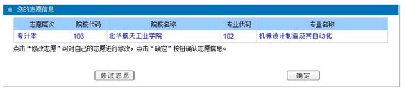 2015年河北成人高考网上征集志愿操作流程