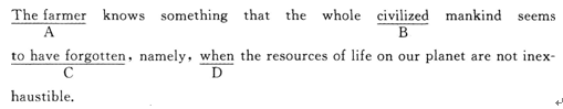 2015年成人学位英语挑错部分题型分析