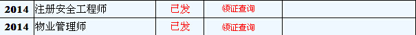 2014年浙江安全工程师合作证书领取