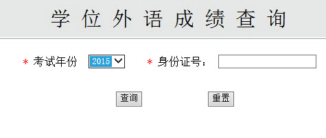 2015年山东师范大学成人学士学位英语成绩查询