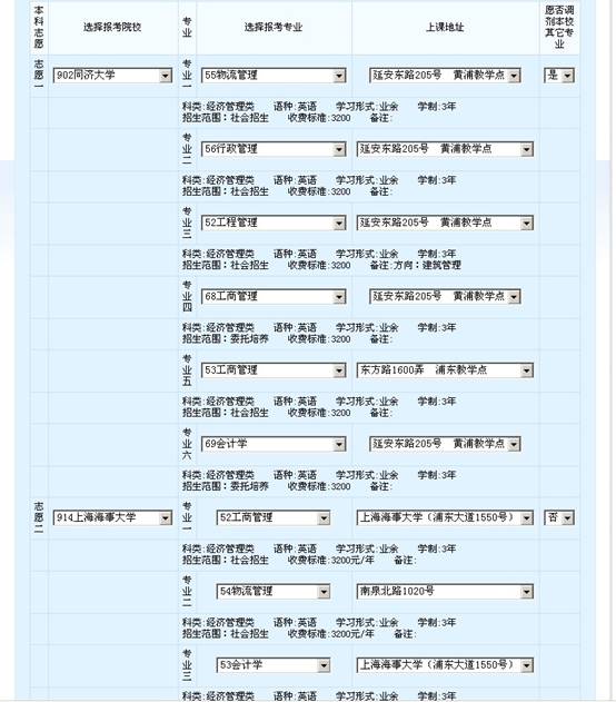 2015年上海成人高考网上报名系统使用图解说明