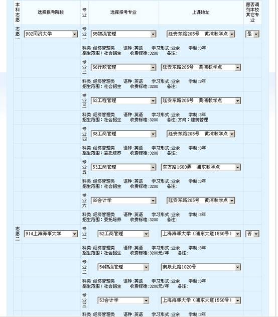 2015年上海成人高考网上报名系统使用图解说明