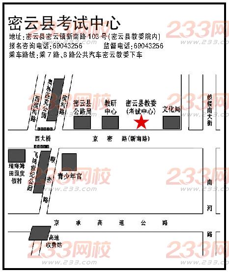 北京成人高考区县招办报名咨询联系方式--密云县