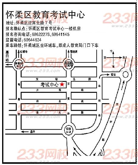 北京成人高考区县招办报名咨询联系方式--怀柔区