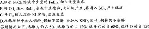 2016年教师资格证考试《化学学科知识与教学能力》(高级中学)最后冲刺卷(4)