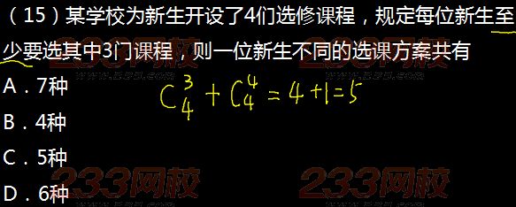 2015年成人高考高起点理科数学真题及答案