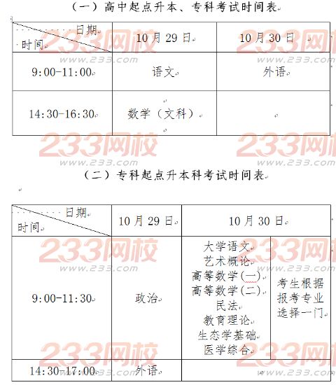 2016年宁夏成人高考考试时间表