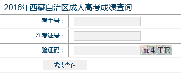 2016年西藏成人高考成绩查询入口西藏教育考试院