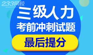 2017年11月人力资源三级考试冲刺提分题专题