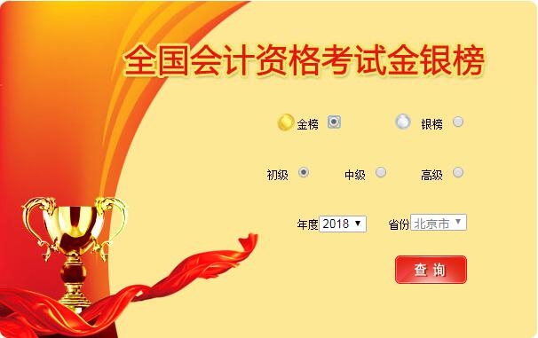 初级会计金银榜