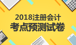 2018年注册会计师考点预测试卷在线演练