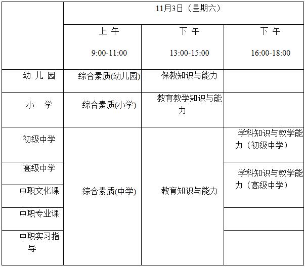 2018年下半年湖北省中小学教师资格考试（笔试）公告