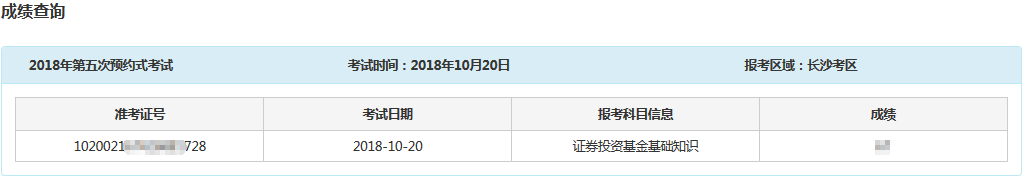 2018年10月基金从业考试成绩今天10点已公布