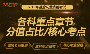 基金从业资格考试重点章节与核心考点专题