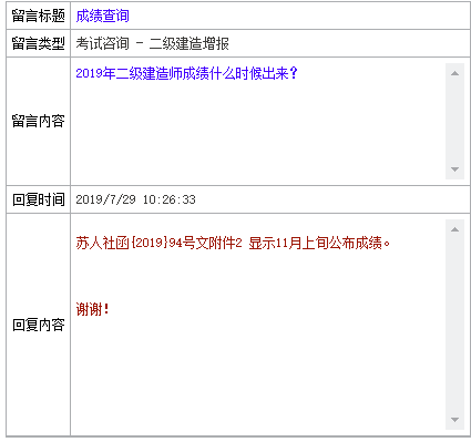 官方回复2019二级建造师成绩公布时间或将延期！