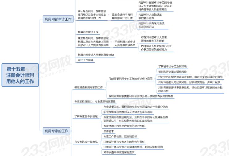 审计第十五章思维导图