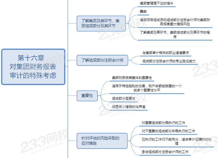 审计第十六章思维导图